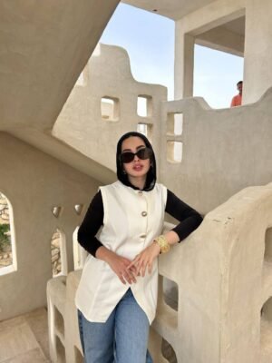 White Rozlien Vest one Size