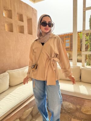 Beige Linen Chemise one size