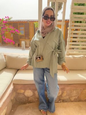 Mint Linen Chemise one size